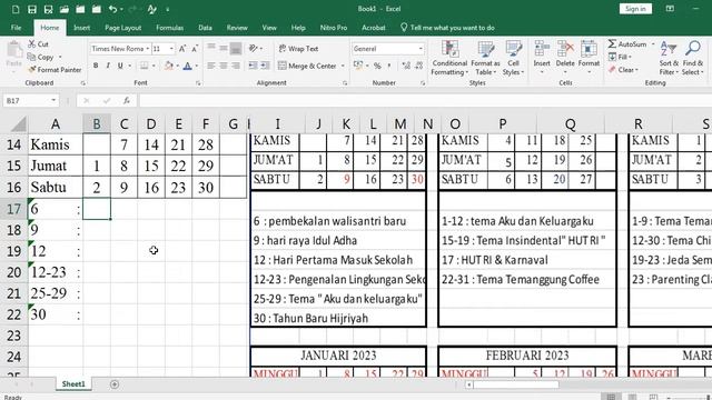 Cara Membuat KALENDER PENDIDIKAN Otomatis @BudiKomputer смотреть онлайн
