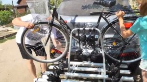 ОБЗОР и ТЕСТ велоплатформы АМОС для 4 х велосипедов