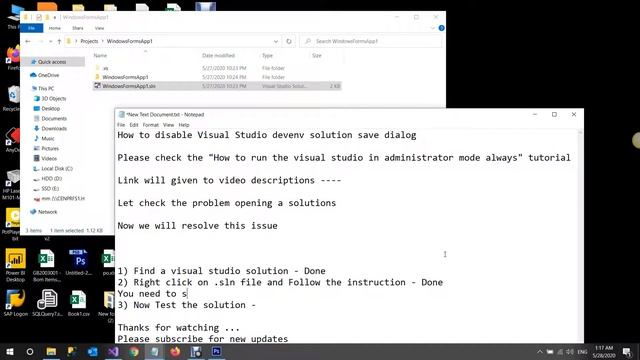 How to disable Visual Studio devenv.exe solution save dialog in Visual Studio смотреть онлайн