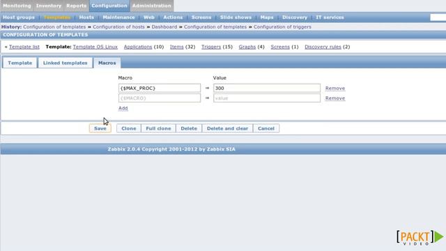 Zabbix Network Monitoring Essentials Tutorial: User Macros | packtpub.com смотреть онлайн