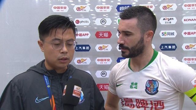[Interview] 20200910 Shanghai SIPG vs Qingdao Huanghai Post-match interview with Alessandrini & Yan смотреть онлайн