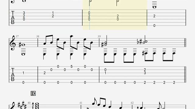 🎶 [原神] さざ波 La Vaguelette [Fingerstyle Guitar TAB] 🎸