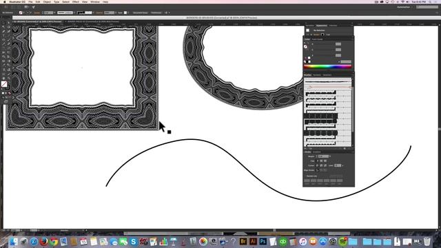 Make Borders & Frames in Adobe Illustrator with Borders Brushes смотреть онлайн