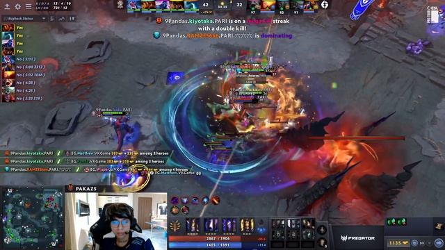 9pandas MieRo Game Ending Beautiful BlackHoles using Refresher vs EG смотреть онлайн