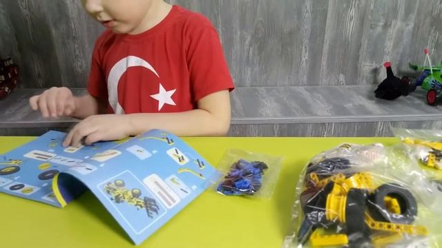Конструктор лего техник крутая строительная техника видео для детей