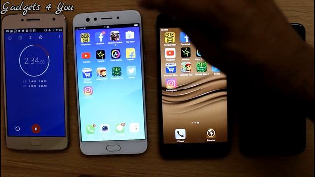 Xiaomi Redmi 4 Vs Oppo F3 Vs Vivo V5s SpeedTest Comaprison I Hindi смотреть онлайн