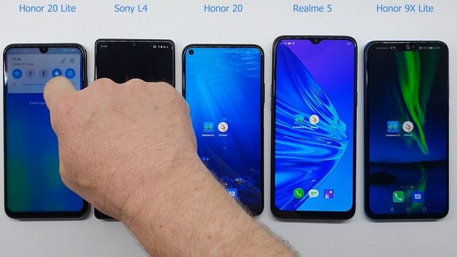 Honor 20 vs Sony L4 vs Honor 20 Lite vs Realme 5 vs Honor 9X Lite benchmark test смотреть онлайн