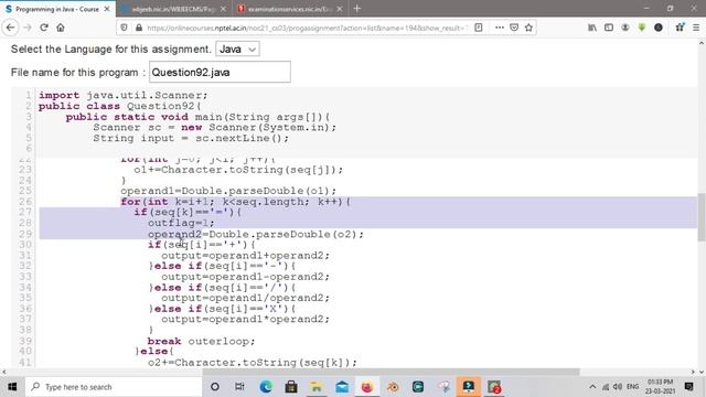 Programming in Java | Week 9 | Assignment Solutions 9 | NPTEL | Jan 2021 смотреть онлайн