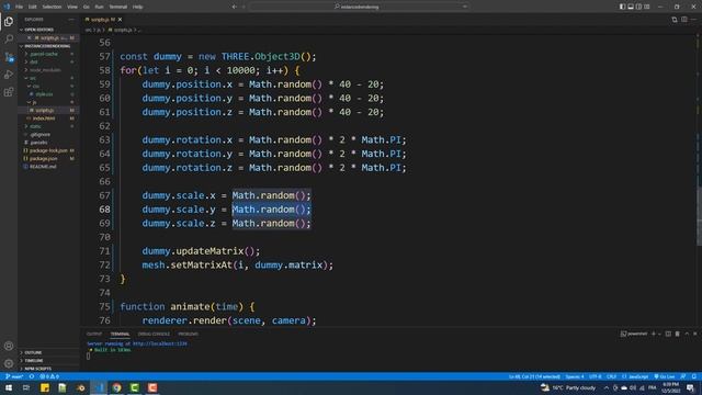 Create 100,000+ Objects With Instancing - Three.js Instanced Rendering Tutorial смотреть онлайн