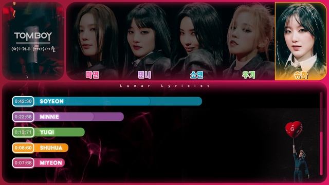 (G)I-DLE ((여자)아이들) - 'Tomboy' - Line Distribution смотреть онлайн
