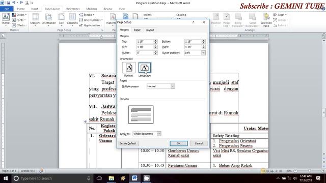 CARA MENGGABUNGKAN POTRAIT LANDSCAPE DALAM SATU FILE WORD | TIPS WORD смотреть онлайн