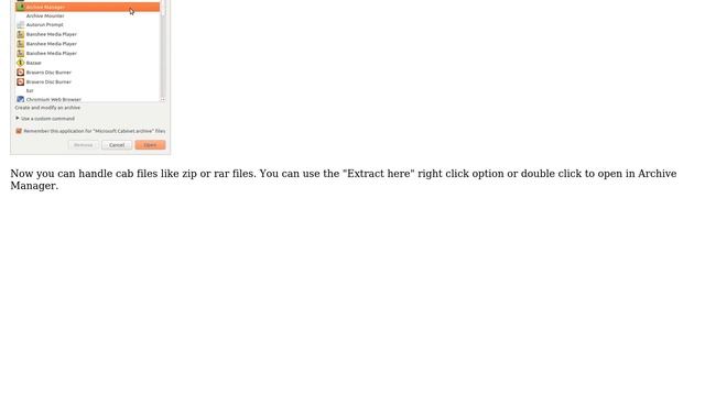 Ubuntu: How do you view the contents of a .CAB file? (3 Solutions!!) смотреть онлайн