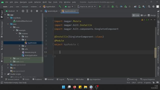 Inyección de dependencias con Dagger Hilt | Aplicación de notas con Jetpack Compose смотреть онлайн