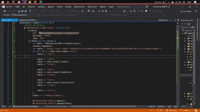 CRUD MVC + ASPNET + AJAX + Entity Framework смотреть онлайн