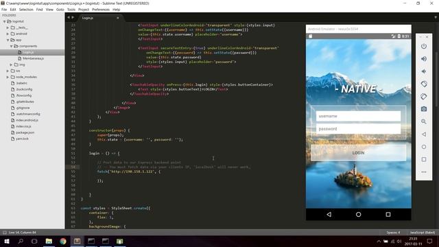 React Native Tutorial - Making a Login App with profile page #2 | The backend & Profile page смотреть онлайн