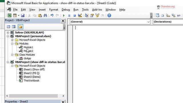 Show difference in status bar - Excel VBA lesson on Class Modules + Application Level Events смотреть онлайн