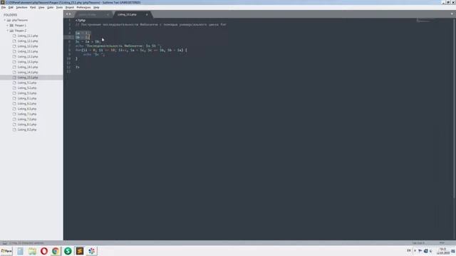 PHP v.7 - Конструкции языка PHP Универсальный цикл for смотреть онлайн