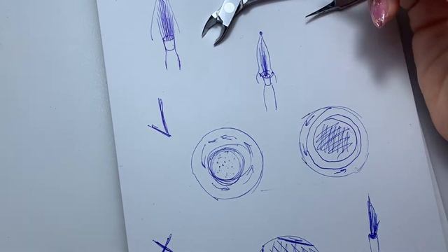 Как очистить кисти | Для маникюра | Хранение кистей | Схема подрезания кистей смотреть онлайн