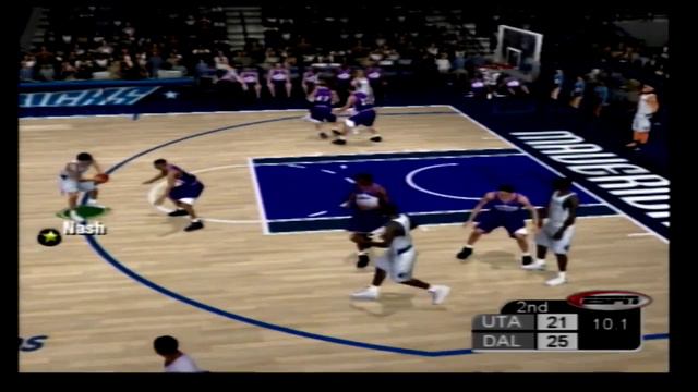 Dallas Mavericks vs Utah Jazz FULL GAME - NBA 2K4 ESPN Basketball AI Simulation смотреть онлайн