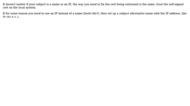 DevOps & SysAdmins: How to generate a Self Signed SSL Certificate bound to IP address? смотреть онлайн