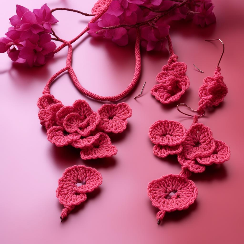 Вязаные украшения, созданные с помощью нейросети. Подборка №2. Цветы и листья. смотреть онлайн