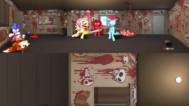 FNF SHED.MOV 360° 3D Animation Vs Flattershy. смотреть онлайн