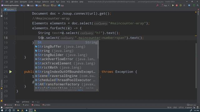 Get country wise detail of cor**na detail using java | Web Scrapping using java in hindi смотреть онлайн