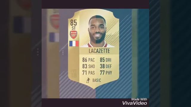 FIFA 18 | TOP 20 PLAYERS RATINGS  [lacazette,Costa,Alaba]
