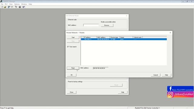 Finding accessible PLC or device on network (Simatic Manager STEP 7) смотреть онлайн