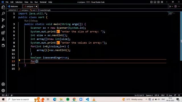 Java arrays | Sorting an array | java programming #24 смотреть онлайн