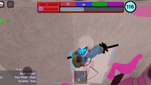 Roblox murder party 1v1 with a scammer ?✋ смотреть онлайн