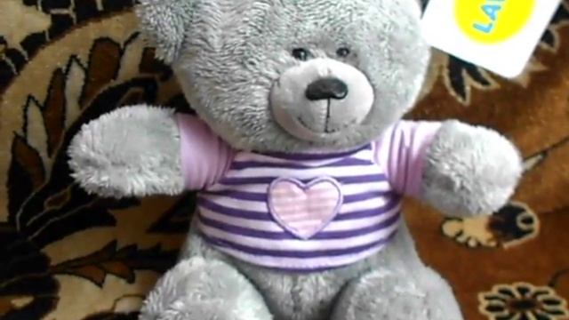 Мягкая игрушка "ЛАВА" Медвежонок Масик в сиреневой футболке (озвученный) смотреть онлайн