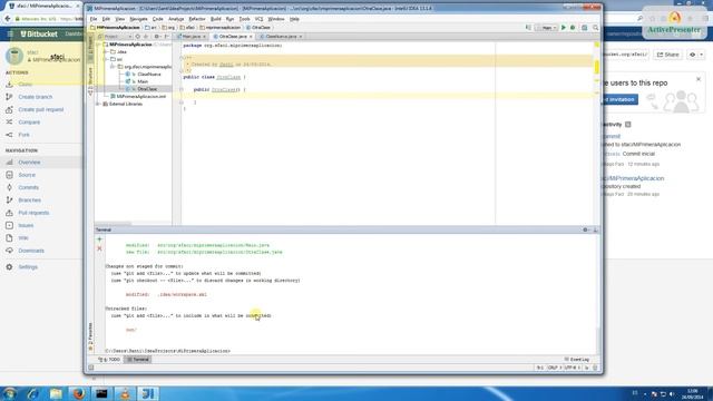 Bitbucket y Git - Actualizar el repositorio remoto смотреть онлайн