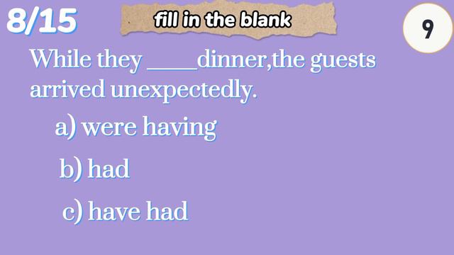 Past Continuous tense | English Grammer quizzes смотреть онлайн