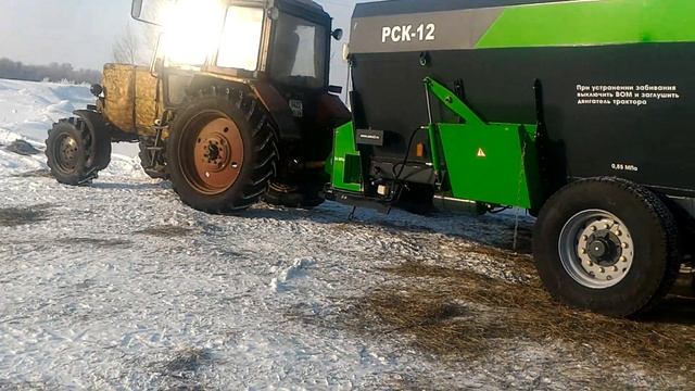 Работа кормораздатчика РСК12 смотреть онлайн