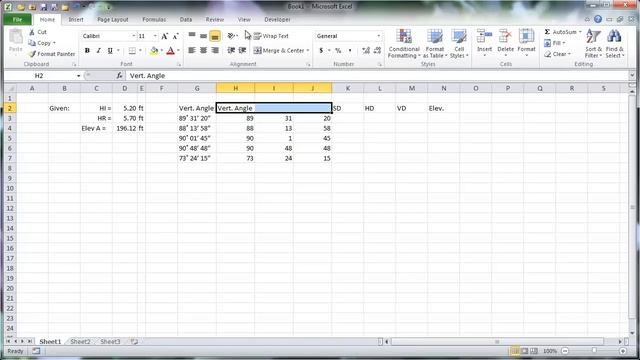 Vertical Angles in Excel смотреть онлайн