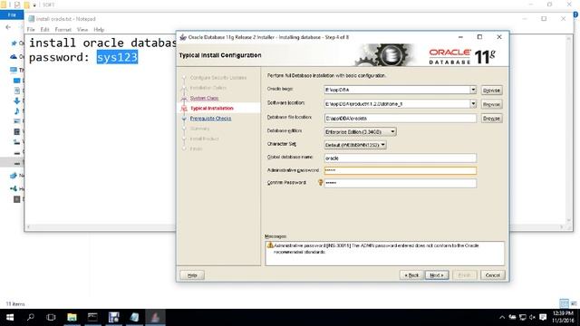 Install oracle database11g in windows 10, 8, 7 смотреть онлайн