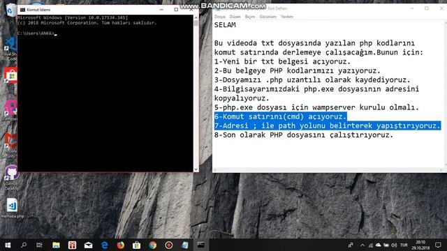 komut satırında (cmd) php kodlarını derlemek... смотреть онлайн