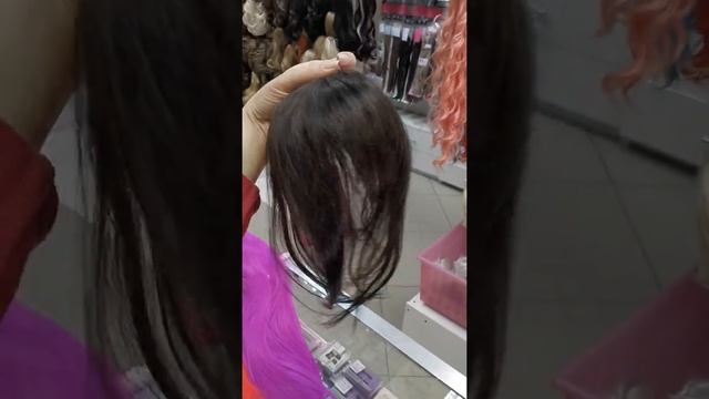 Чёлка накладка на сеточке из натуральных волос цвет чёрный смотреть онлайн