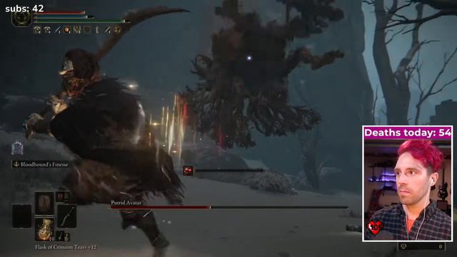 Putrid Avatar -Consecrated Snowfield - Elden Ring No Vigor Boss Fights смотреть онлайн