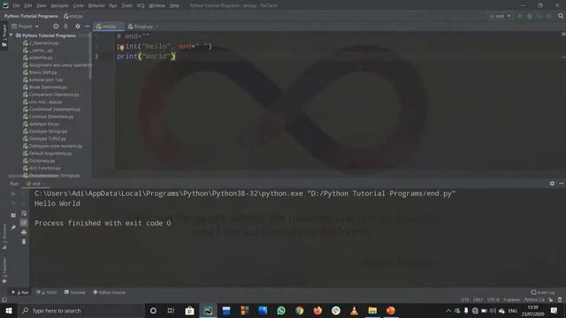 #59-PYTHON TUTORIAL | END="" STATEMENT смотреть онлайн