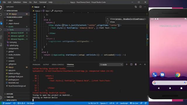 React Native - ASP.NET Core App in Arabic 06: React Native Style foundation смотреть онлайн