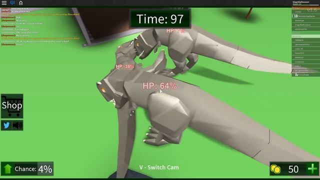 ОХОТА НА ОГРОМНЫХ ДИНОЗАВРОВ! ROBLOX смотреть онлайн