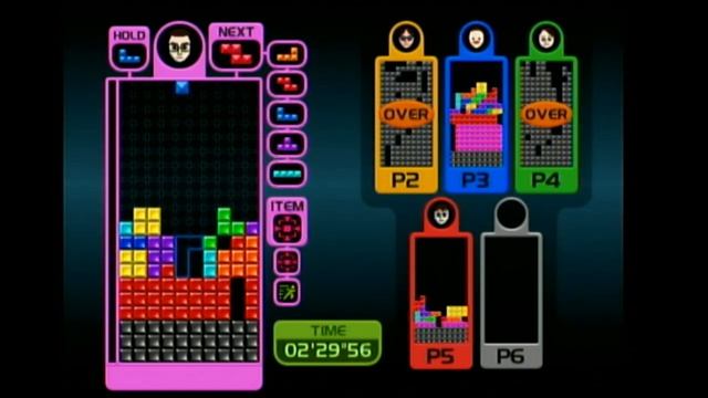 Tetris Party (Wii) 6 Player Online Multiplayer смотреть онлайн