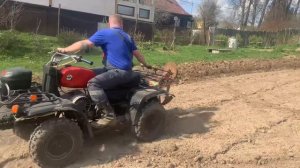 ЗДК-175 4ШП пахота плугом ПЦ-1-18