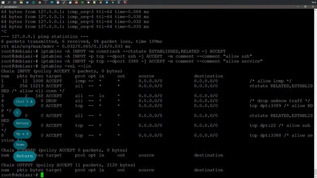 LFCE | Настройка базовой конфигурации iptables | Debian 10 смотреть онлайн