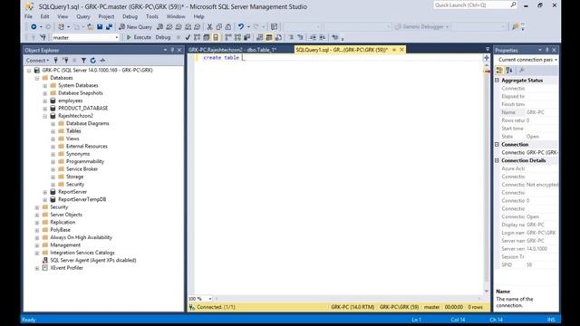 SQL | How to create TABLE in DATABASE | Easy Explanation | Rajesh Techzon | English | смотреть онлайн