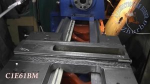 Шабрение направляющих поперечки