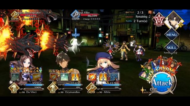 [FGO] Grail Live - Caster 90+ Node - 3 Turn Setup ft Ozymandias & Da Vinci Rider смотреть онлайн