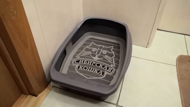 как прикрепить кошачий лоток чтобы не переворачивался смотреть онлайн